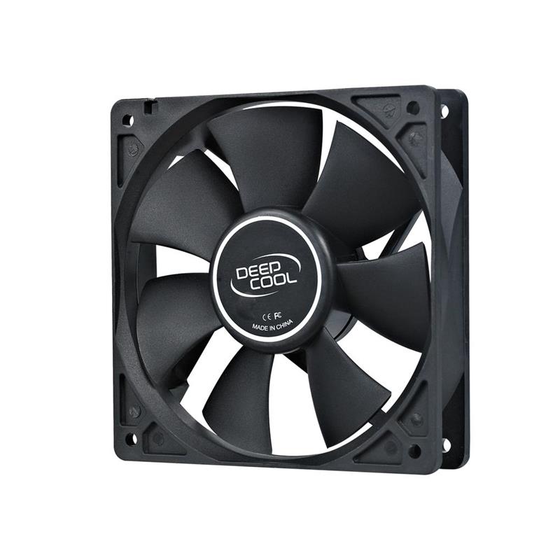 DeepCool XFAN 120 120mm Hydro Bearing Case Fan 3 Pin / Molex Connector, Black Stealth Appearance, Ideal for System Builds, Low RPM 26dB LS DeepCool XFAN 120 120mm Hydro Bearing Case Fan 3 Pin / Molex Connector, Black Stealth Appearance, Ideal for System Builds, Low RPM 26dB LS
